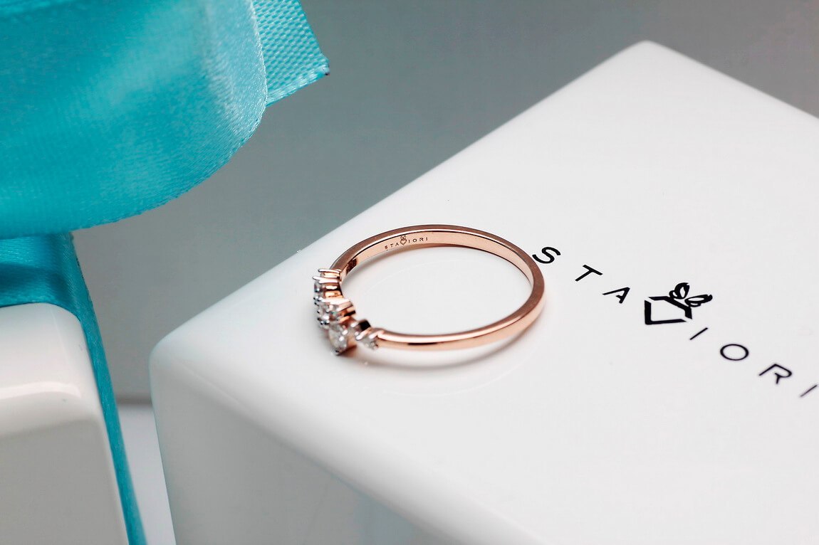 Emaga Złoty pierścionek PRD5400 - Diament